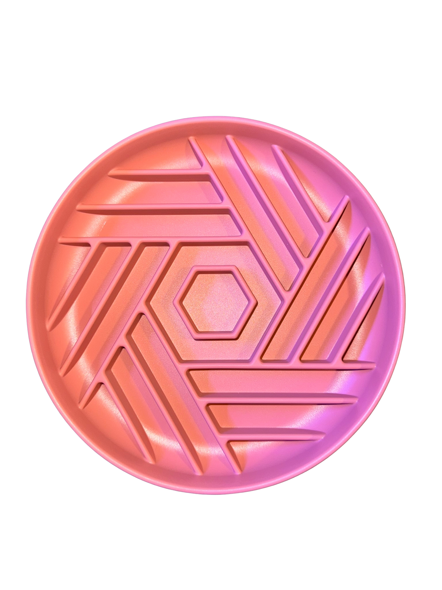 Bol pentru hrănire lentă model geometric